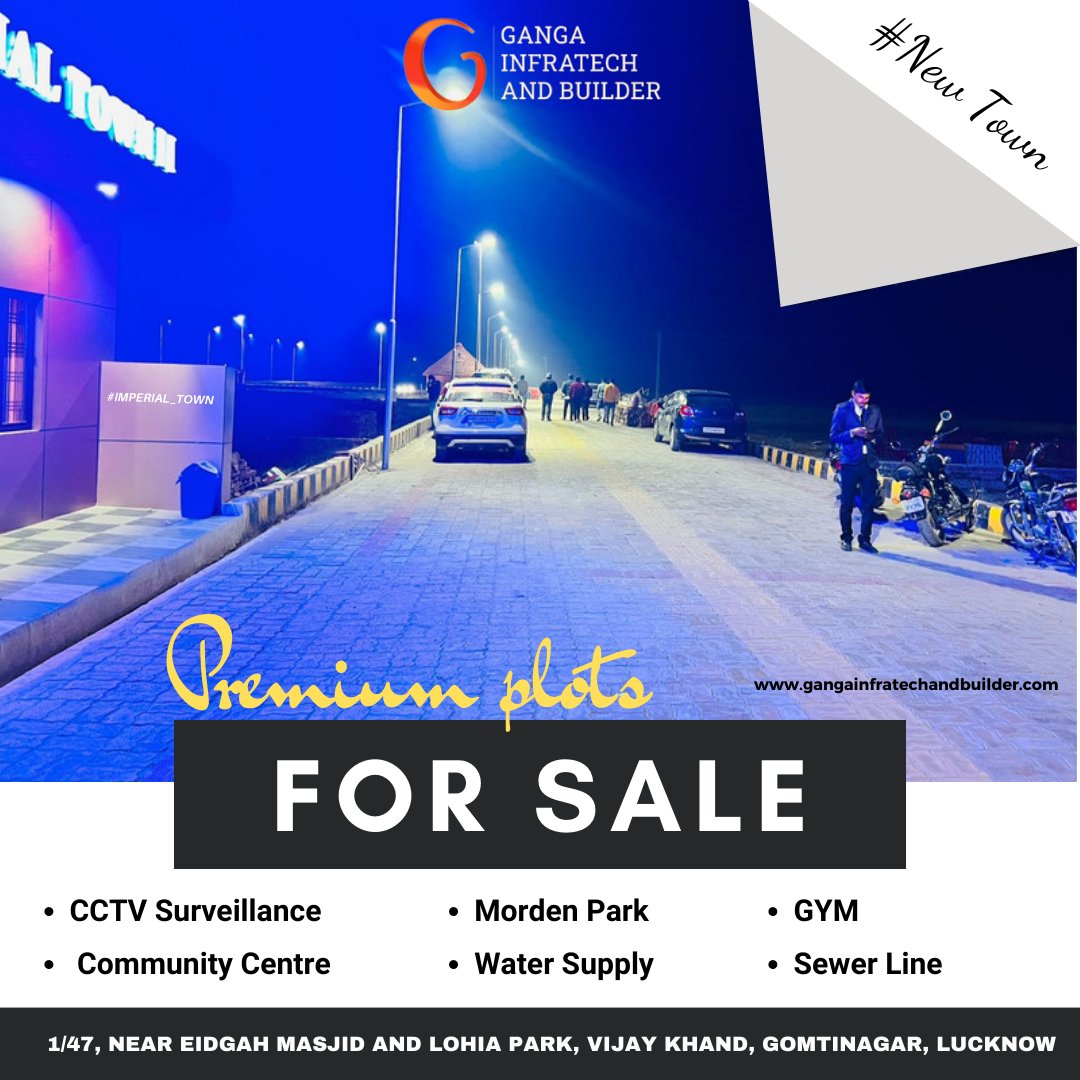 GangaInfratech's tweet photo. Premium plots 
FOR SALE
Visit our website for more details:
https://t.co/jlG9uJPhYh
#imperialtown #imperialtownphase1 #imperialtownphase2 #imperialtownphase3 #newtown #newhomes #gangainfratechandbuilder #gangainfratech #plotinbarabanki #plotsforsale #plotinlucknow #plotinlucknow https://t.co/TPlZ4DGjOO