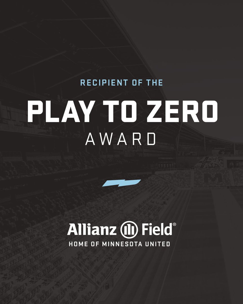 MNUFC and Allianz Field recently received the Waste Player Award from <a href="/sportsalliance/">Green Sports Alliance</a> for the club’s efforts to divert trash away from landfills.

📰 » utd.mn/46Kbj5R