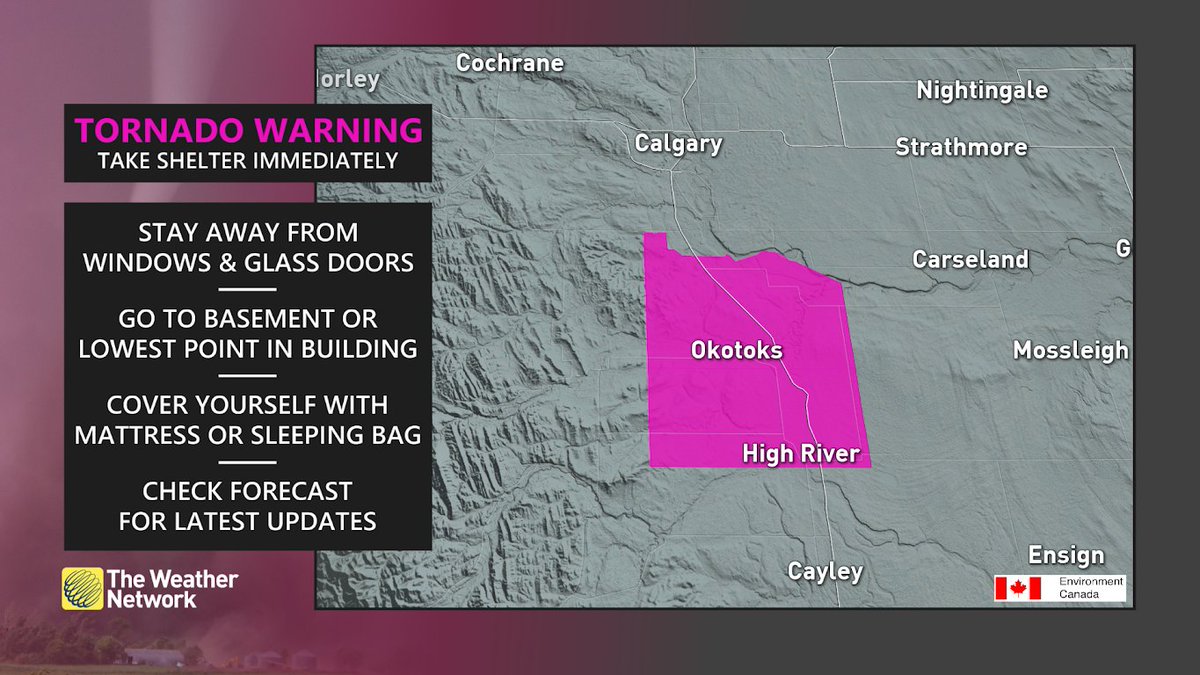 The Weather Network on Twitter "A TORNADO WARNING has been issued in