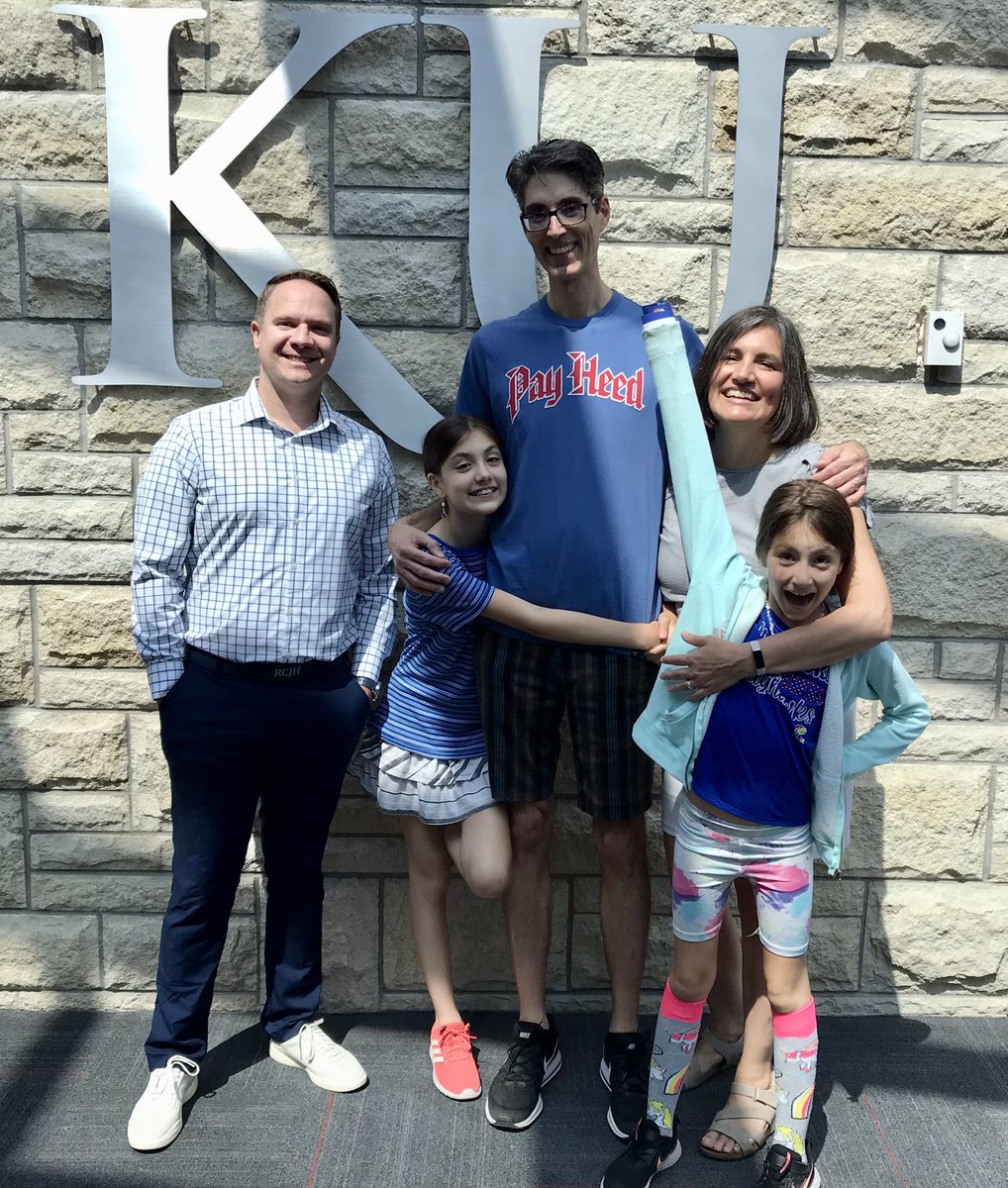 CFuhrmans's tweet photo. Can’t thank @tgoff11 and his staff enough. They took the time to show us around KU Athletics. It was a real treat for our girls, and for this Jayhawk too! Rock Chalk! https://t.co/fkF3ZMrxnm