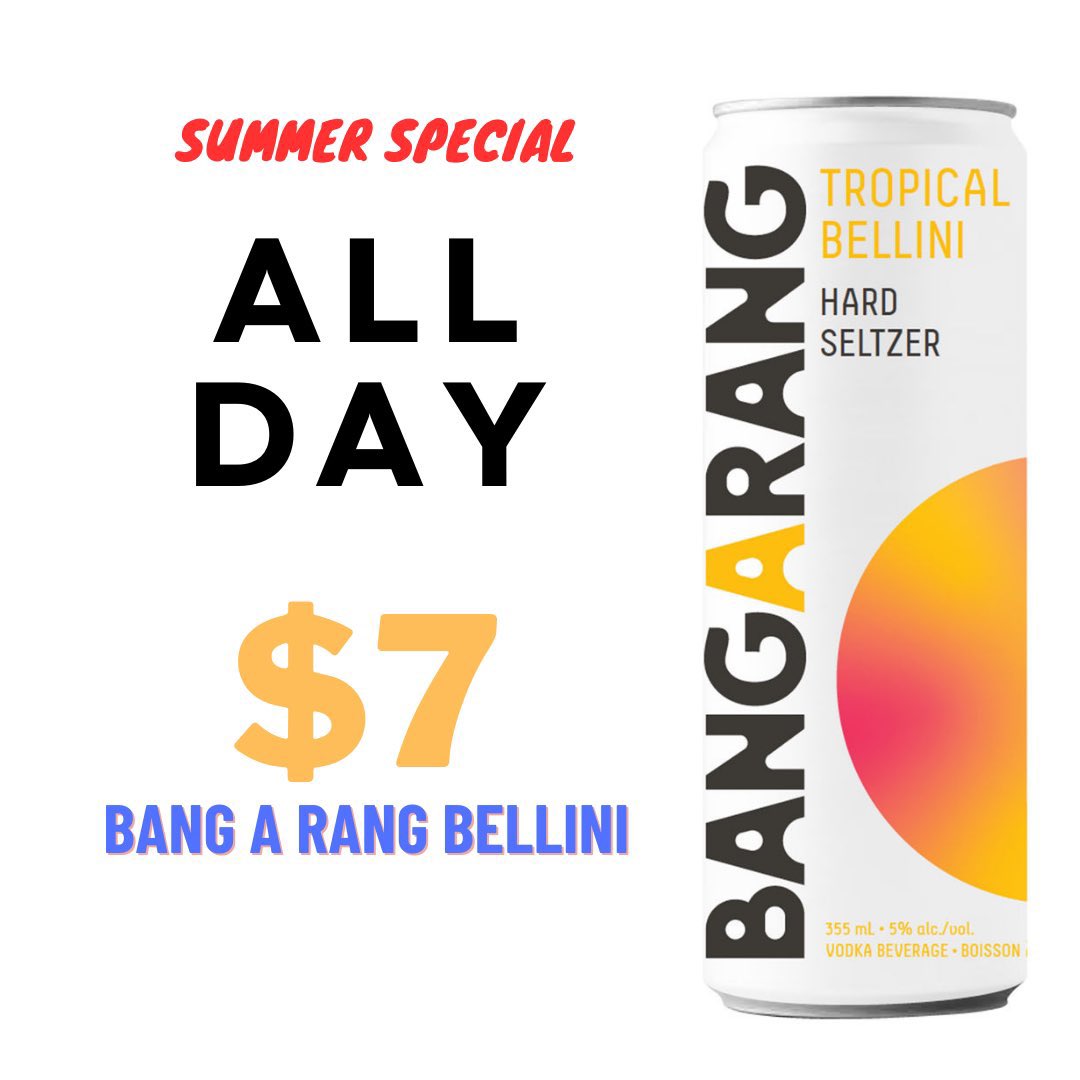 BottomLine_TO's tweet photo. Don’t get caught on a crowded subway platform after work. All Day Special for Monday! BANGARANG Bellinis &amp; Cottage Springs Vodka for $7 #Bellinis #Toronto #AfterWork #VodkaSoda #TheBottomline #Mondays https://t.co/XYrvEDhj0h