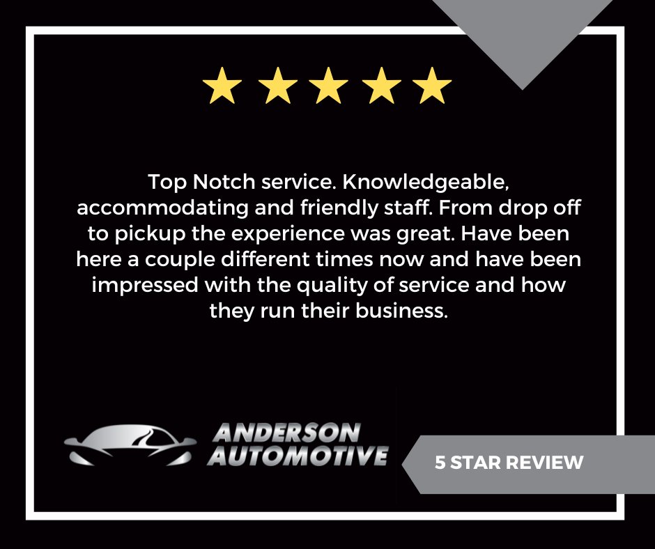 Anderson_Auto's tweet image. 🌟🌟🌟🌟🌟

#autorepair #reviews #googlereview