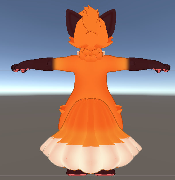 HoovieTheFox's tweet photo. 🎨 Excited to re-texture the "Jinxed Fox [VRChat Avatar]" by @dont_jinxit - Featuring also @AidenFur's hair! 
Now with 9 tails - the Unity &amp; Blender work almost done; can't wait to start on the new textures!😍 
#VRChat #AvatarArt #SteamVR #FoxAvatar #ComingSoon 🎉🦊 https://t.co/BnNdeLGZP5