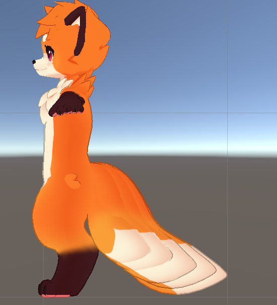 HoovieTheFox's tweet photo. 🎨 Excited to re-texture the "Jinxed Fox [VRChat Avatar]" by @dont_jinxit - Featuring also @AidenFur's hair! 
Now with 9 tails - the Unity &amp; Blender work almost done; can't wait to start on the new textures!😍 
#VRChat #AvatarArt #SteamVR #FoxAvatar #ComingSoon 🎉🦊 https://t.co/BnNdeLGZP5