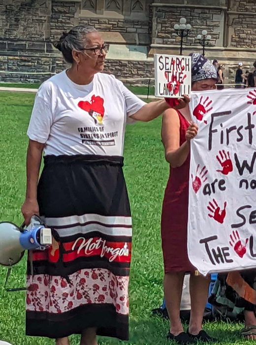 I am going to give it all I got, till Creator takes me home. I might never see justice but I hope to help other families. We're here on Algonquin Territory. We will be here for as long as we are needed. I really hope & pray they do right & find our sisters... #SEARCHTHELANDFILLS