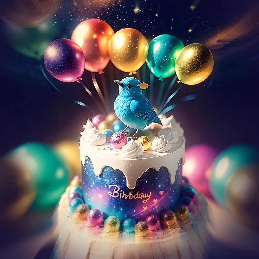 Polywuod's tweet photo. Happy Blue BirdDay @Twitter ! 🐦 🎂 🎉 
Congratulations to all those who has flown high with their creativity, humor, and passion! 👏 💖 🚀 

#Polywuod #Art #BirdDay #Ai #Congratulation #2023 https://t.co/PfcfvIQ0CP