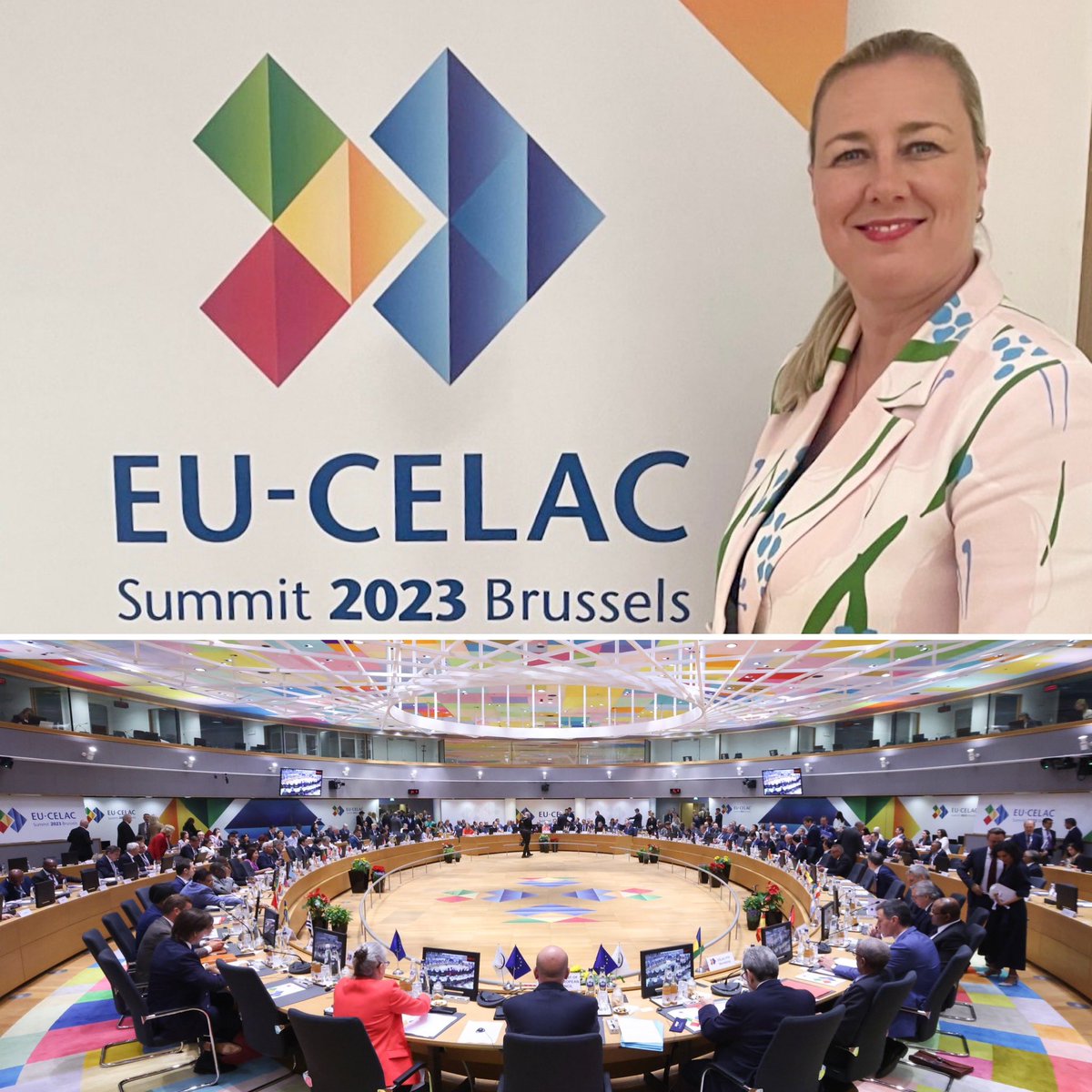 1️⃣ day of the Summit between 🇪🇺 and the Community of Latin American and Caribbean States #EULAC is over. 

Rich encounters, frank conversations and mutual eagerness to do more together allow this partnership to grow. 

I’m especially happy about the enthusiasm for #GlobalGateway!