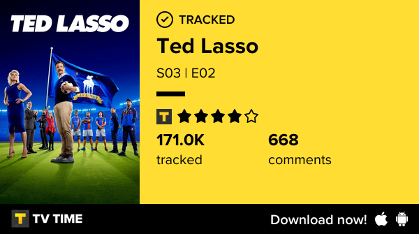 charliemejuto's tweet photo. Ácabo de ver S03 | E02 of Ted Lasso! #tedlasso  https://t.co/bP3NmdPotr #tvtime https://t.co/5yTs3fmYwZ