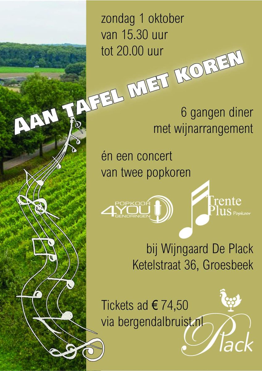Het is zover, de tickets voor "Aan tafel met koren" zijn te koop: bergendalbruist.nl/event/aan-tafe…