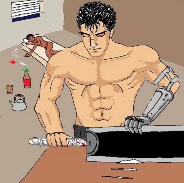 JWulen's tweet photo. Buenas noches, consumid Berserk https://t.co/eW0wtkFnSa