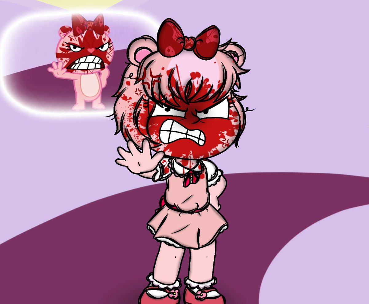angelika_leyva's tweet photo. HTF Scene Redraws 2 ft. Cuddles &amp; Giggles:3✨😊👏💛💗💥💢🔪✏️🎨 https://t.co/csbWQ154pk