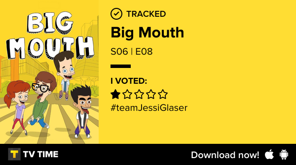 JcgmMis's tweet photo. I've just watched episode S06 | E08 of Big Mouth! #bigmouth  https://t.co/IAPEUMeSF4 #tvtime https://t.co/ctguh0Oghc