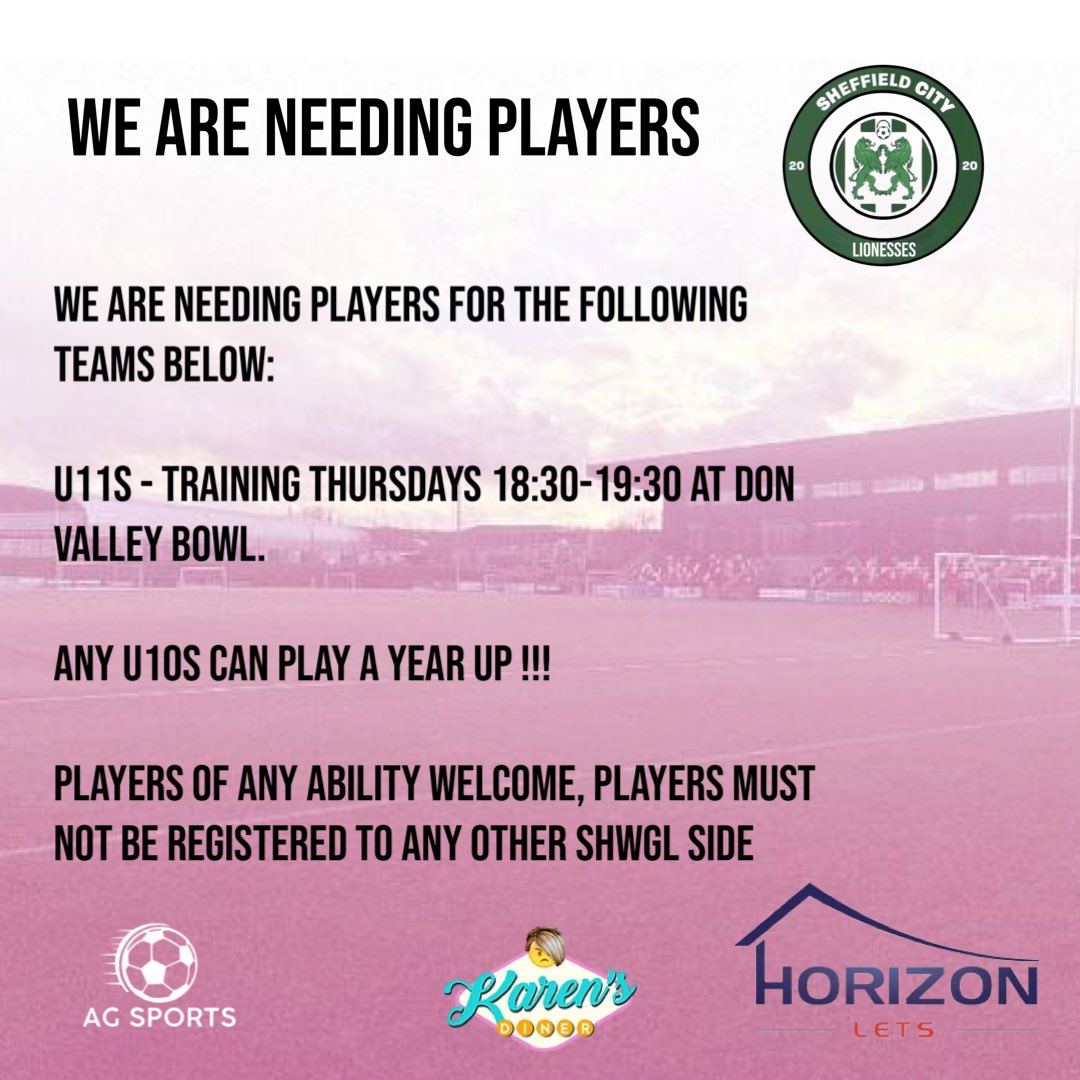 Scfcladies's tweet photo. If you know anyone what would be up for playing please share and retweet this https://t.co/Dj3l71X5wR