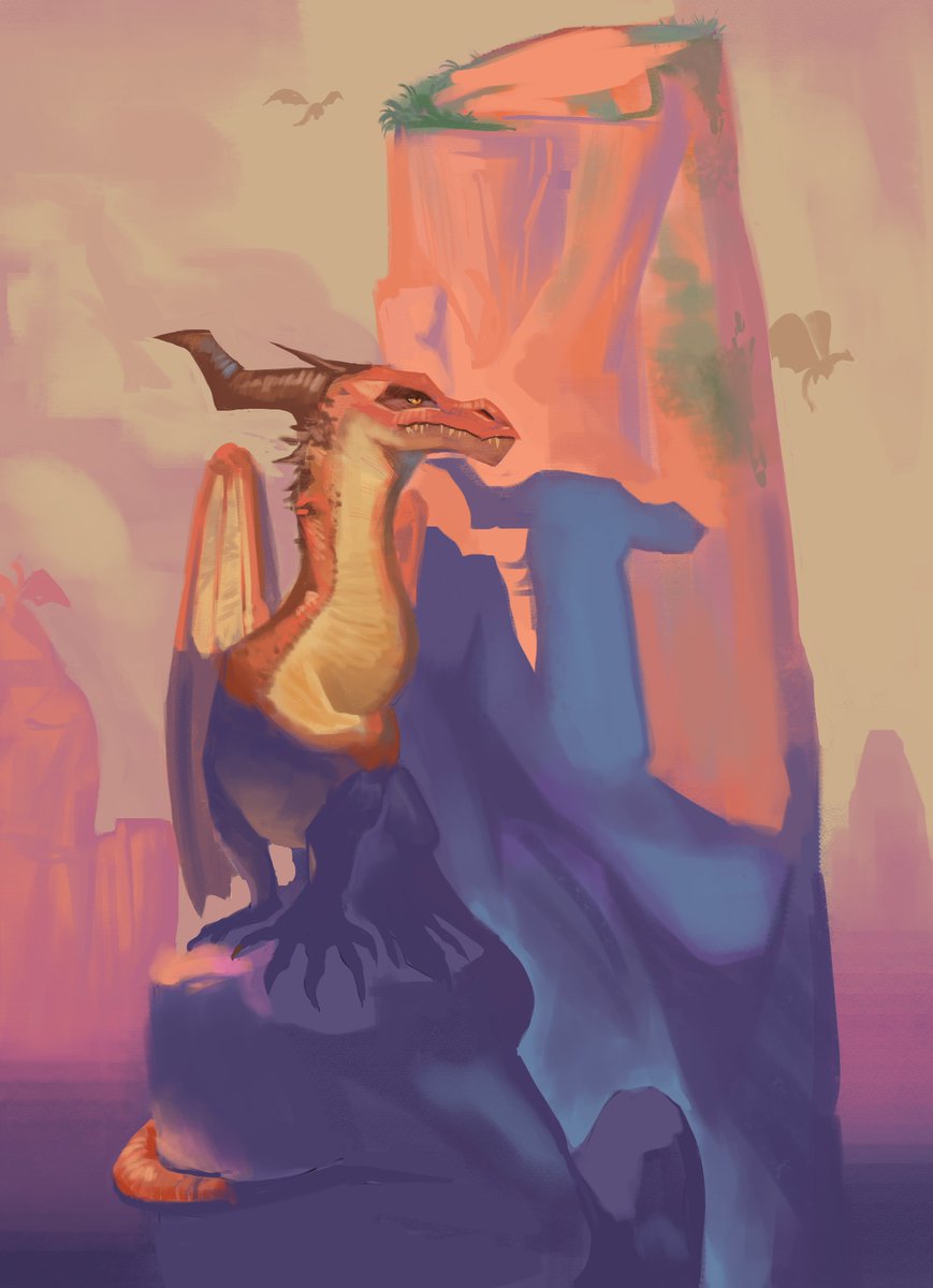 Dragons... ✨
A bit more on the loose and painterly side this time.

#dragons #art #artist #digitalart #mythicalcreature