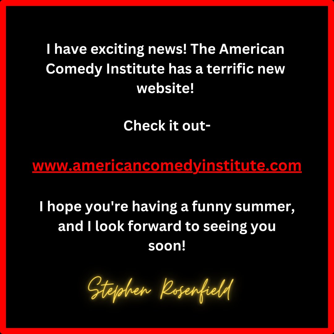 #americancomedyinstitute #acicomedy #stephenrosenfield #comedywriter #standupcomedyworkshops #privatecoaching #specialtyclasses #businessservices #nyccomedyschool #nycstandupcomedy #comedyinstitute