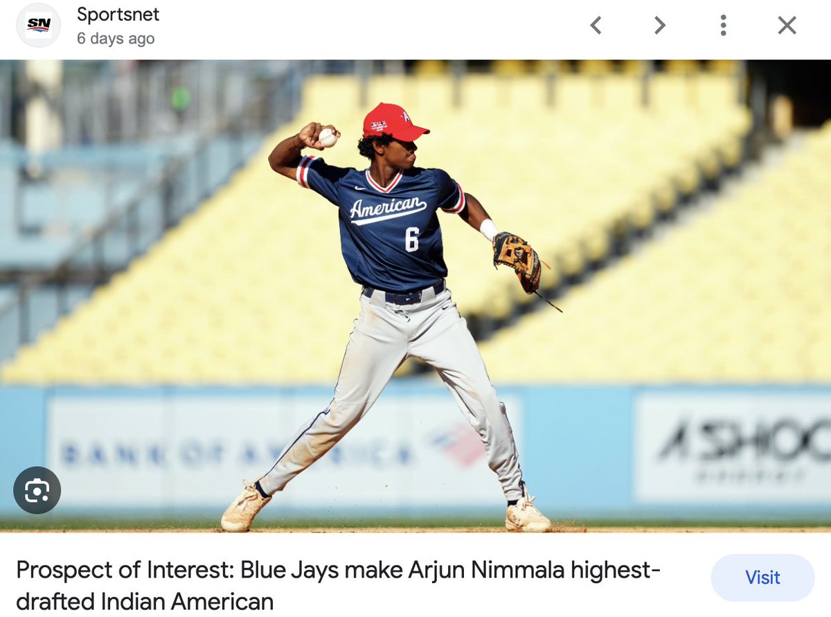 Vipan Nikore (@drnikore) on Twitter photo Proud South Asian moment! When I played competitive ball in Toronto growing up, I could count the number of indians on one hand that I played against across the province - surely we each thought we might be the first MLB South Asian. Decades later <a href="/arjun_baseball_/">Arjun Nimmala</a> is gonna do it! Proud South Asian moment! When I played competitive ball in Toronto growing up, I could count the number of indians on one hand that I played against across the province - surely we each thought we might be the first MLB South Asian. Decades later <a href="/arjun_baseball_/">Arjun Nimmala</a> is gonna do it!