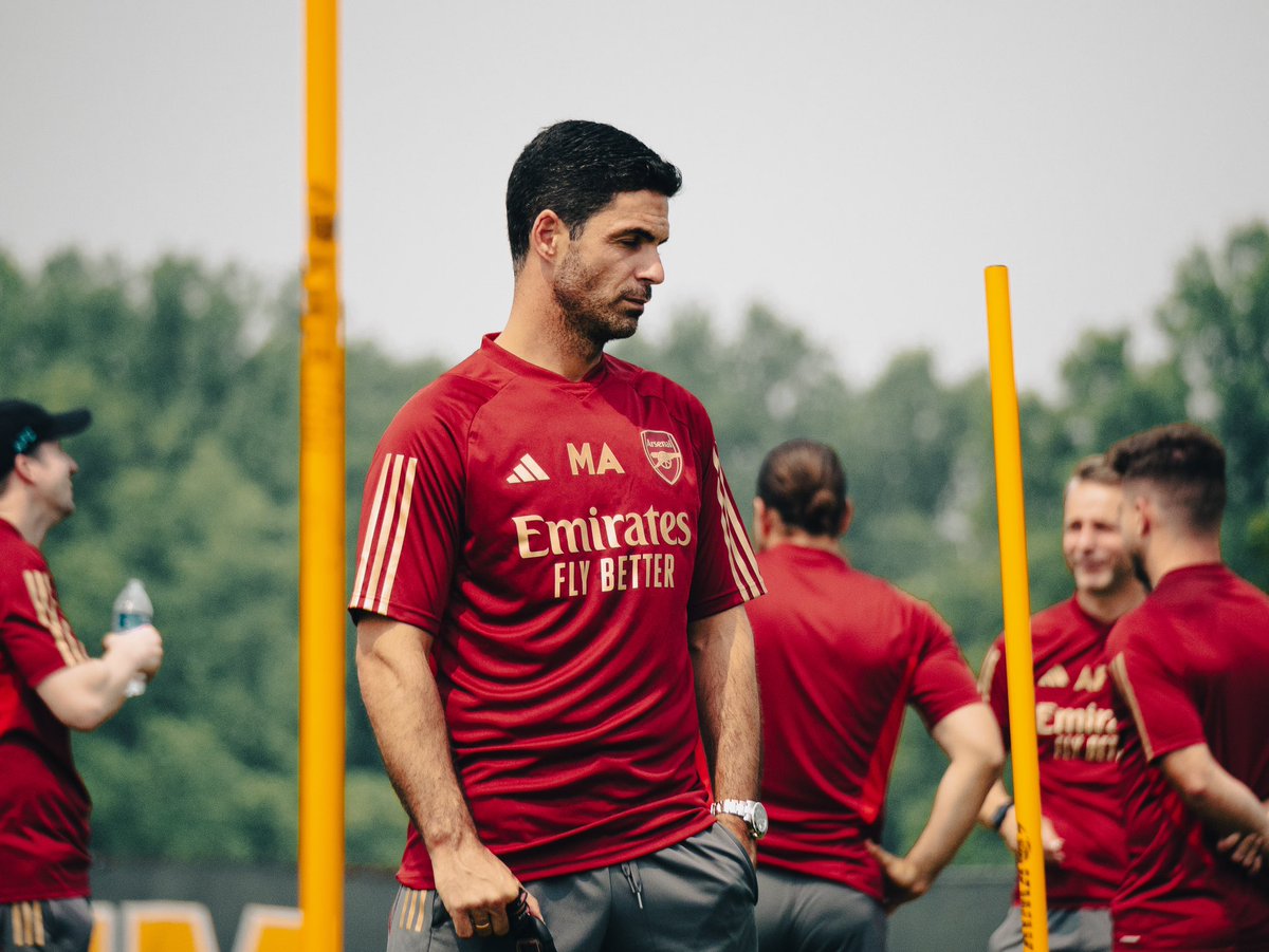 cdavison_afc's tweet photo. #AFC | I was fortunate to have a chat with @Nomadic_Lens, who is currently photographing the Arsenal squad out in the States.

Here's a thread on what he had to say about today's training session, the atmosphere around the team, Rice, and more 👇🏼 https://t.co/A28Nqmobw7