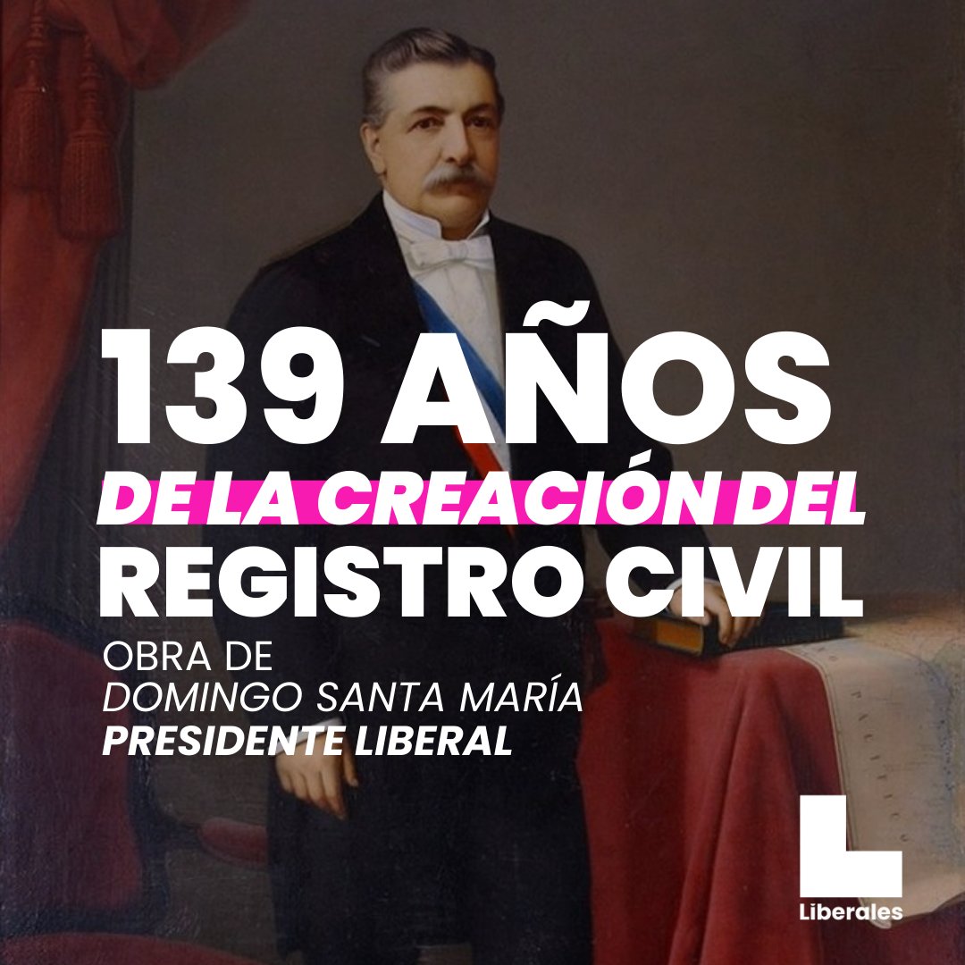 Hoy se cumplen 139 años de la creación del Registro Civil. El 17 de Julio de 1884 el Presidente Liberal Domingo Santa María publicó la ley que pondría en marcha dicha institución, la cual perdura hasta nuestros días. 🗒🖋

¡Libres e Iguales!