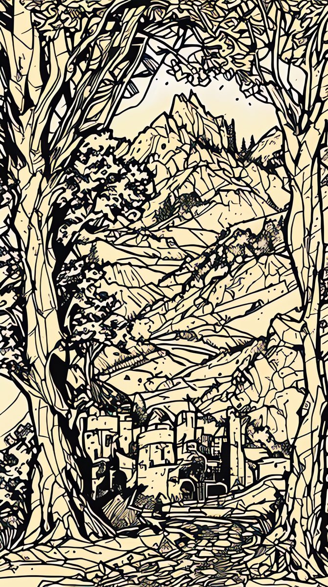 BadToxic's tweet photo. #Castle in #InkPunk #Mountain #Scenery via #Auto1111 #StableDiffusion #InkpunkDiffusion v2 #LoRA #LoRAInk #safetensors #Deforum v3.0 DPM++2M Karras on PC #mountainScenery #beautiful #forest #ink #inkArt #nvinkpunk #masterpiece #TextToVideo #AI #AIArt #Art #Kunst https://t.co/k3eV4TB9kP
