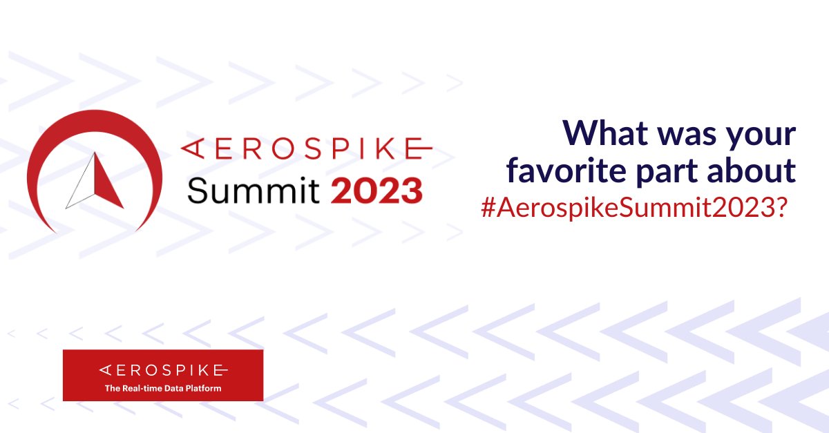 aerospikedb's tweet image. 🚀 Relive the best moments of #AerospikeSummit2023! Missed it or want to rewatch a session? All sessions are now available on-demand, offering a deep dive into the world of real-time data. Explore now! ➡️ aerospike.com/summit/summit2… 
#SummitRecap