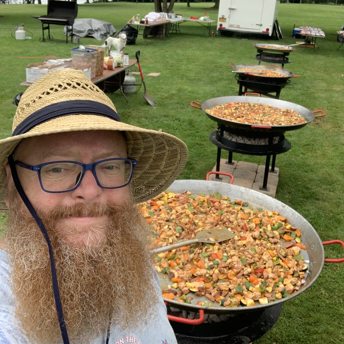 Each time I cook paella, I look for improvements to make. Heat regulation &amp; distribution strongly influence many components of your paella. There are only 3 times when high heat is desired:
The start
The stock
The socarrat

Devine #paella for the people, by the Grace of God. 👑🥘