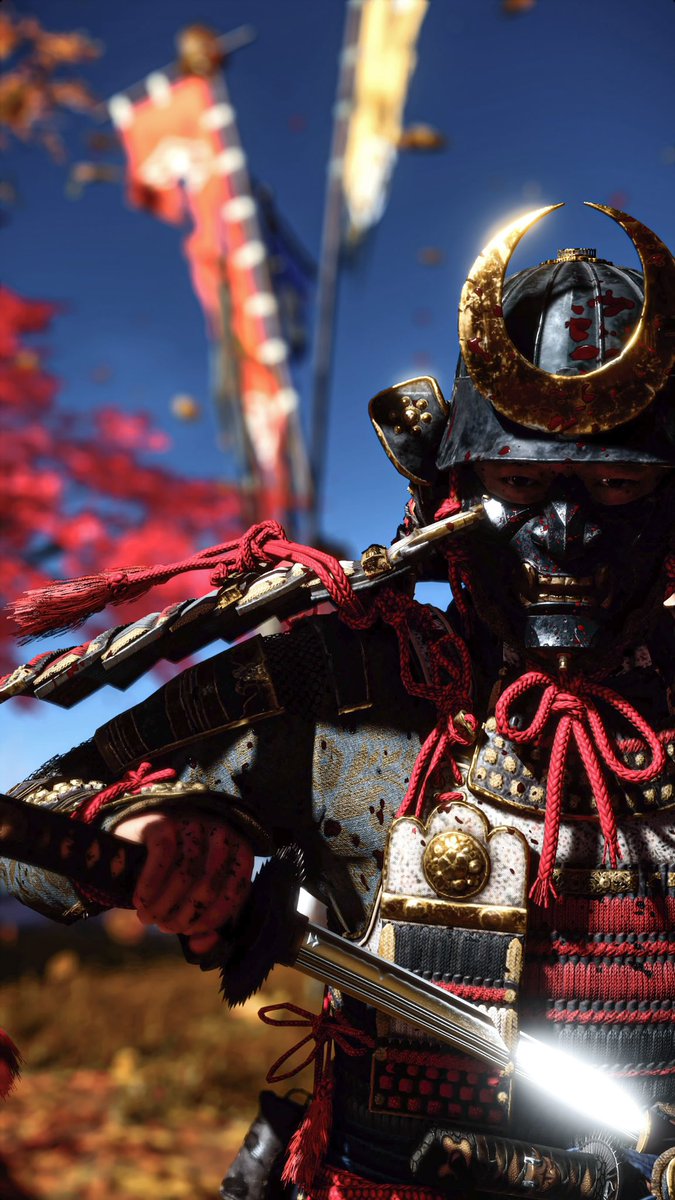 bythehist's tweet photo. HBD Ghost of Tsushima!! https://t.co/tH7v1VTidA