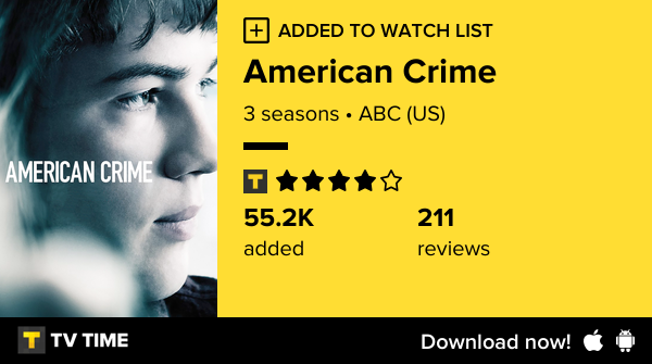 I've just started following American Crime tvtime.com/r/2Trl3 #tvtime