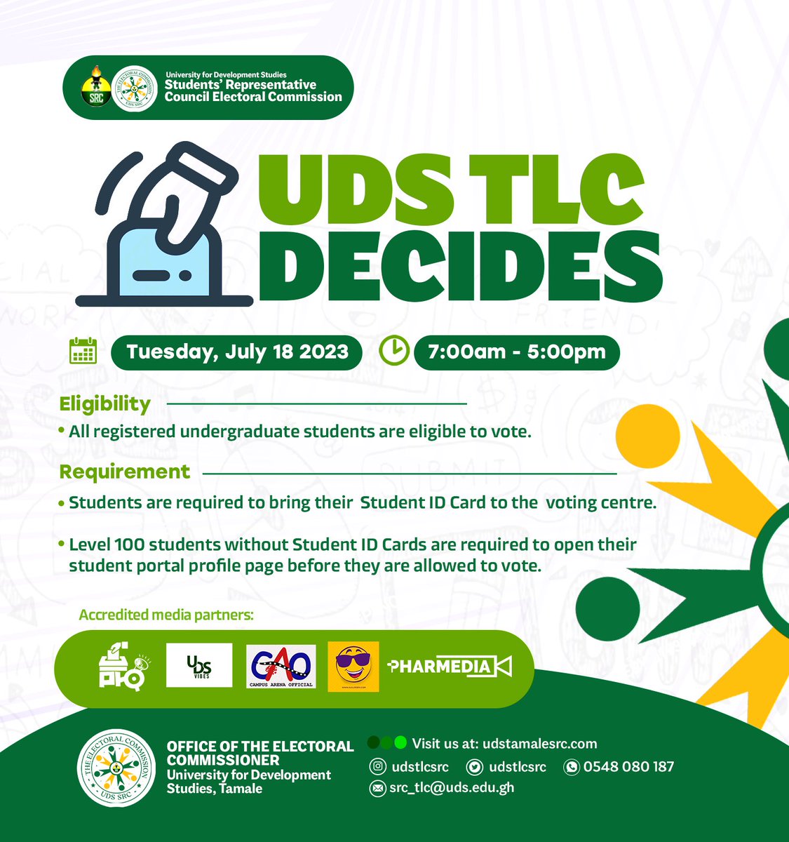 udssrcec_tlc's tweet photo. May the best candidates win 
#UDSSRCELECTIONS23 https://t.co/IJxuWRYMKR