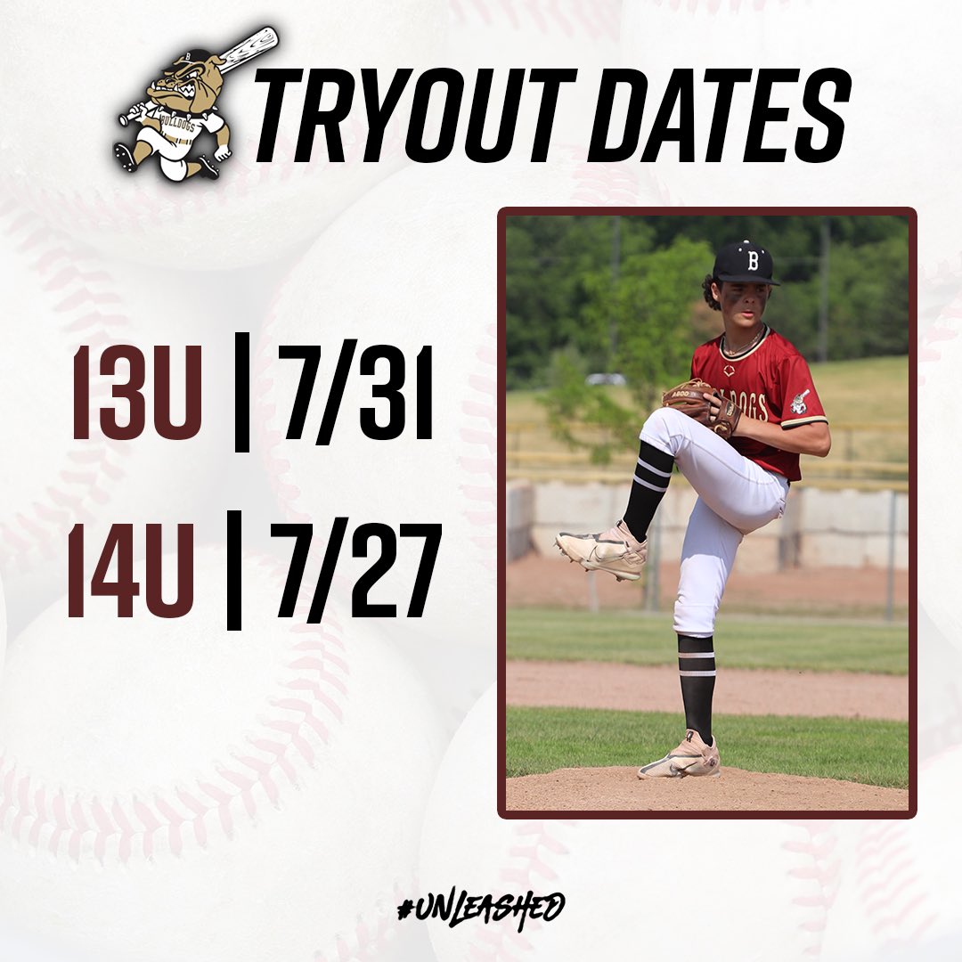 Oaklandbulldogs's tweet photo. 🚨ATTENTION🚨 More Oakland Bulldogs tryouts are coming up! See below for dates, times and locations for each age group!

13U: Monday (7/31) at Rochester Adams HS from 6-8pm. Check in at 5:30pm

14U: Thursday (7/27) at Rochester Adams HS from 6-8pm. Check in at 5:30pm

#unleashed https://t.co/cyNvSz7nl0