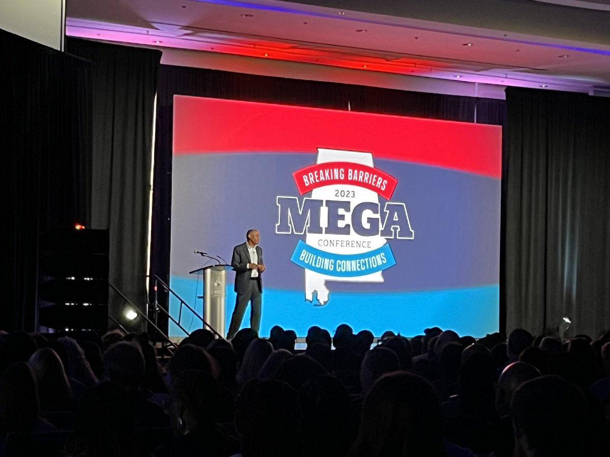 MEGA Conference 2023 Opening Session! So excited to be here… this is one of my favorite weeks every summer! Mr. Horacio Sanchez provided an excellent keynote to kick off the conference.  #BreakingBarriers #BuildingConnections #MEGAConference2023