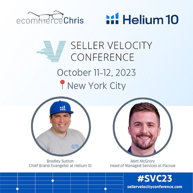 H10Software's tweet photo. ๐ฃ Helium 10โs very own Bradley Sutton and @Pacvueโs Matt McGrory will be speaking at the upcoming #SellerVelocityConference in NYC. ๐ฝ
๐Connect with industry leaders and stay ahead of the competitive world of e-commerce.
๐ป https://t.co/s6goEMD1tF
#SVC23 #SellerVelocity https://t.co/JaT59ejDot