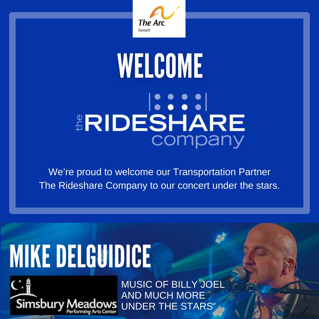 Welcome back to <a href="/Rideshare_Co/">Rideshare Company</a> Favarh's Transportation Partner! Your ongoing support plays a vital role in helping people with disabilities achieve their personal best. We are so grateful for your commitment. See you at the concert! favarh.org/concert #grateful #partnership