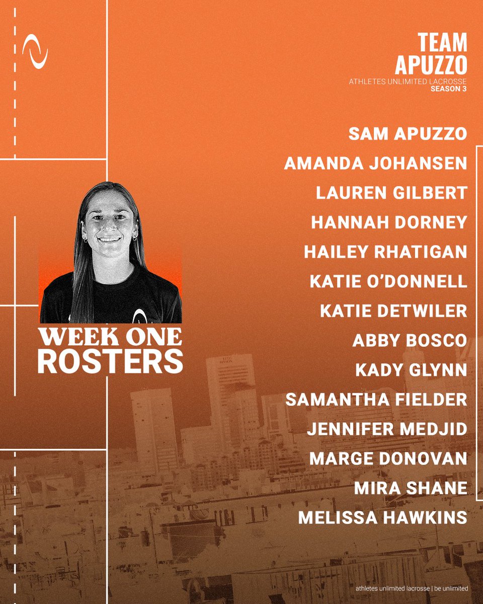 Athletes Unlimited on Twitter "Week 1️⃣ rosters are set ‼️ 🔗 https