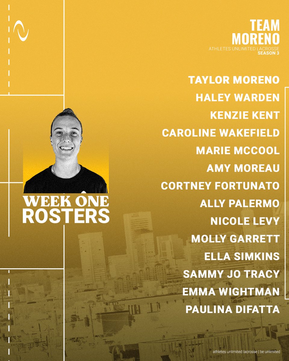 Athletes Unlimited on Twitter "Week 1️⃣ rosters are set ‼️ 🔗 https