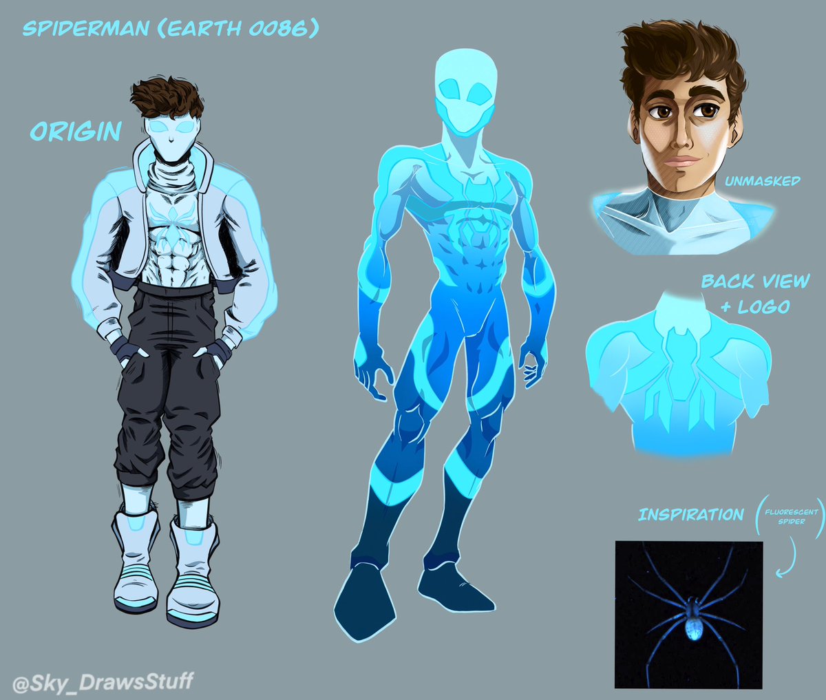 “Alright, lets do this one last time”

Introducing my #spidersona, heavily inspired by my love for both futuristic designs and fluorescent/bioluminescent creatures 

[#AcrossTheSpiderVerse]