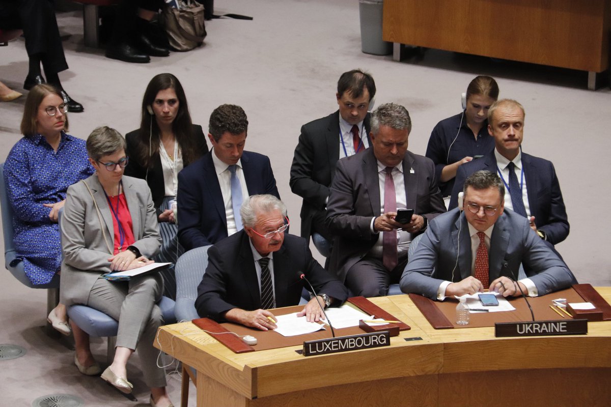 'Accountability is 🔑 to guarantee & maintain int'l peace and security. Peace and justice go hand in hand & are mutually reinforcing.'

FM #Asselborn, on behalf of Benelux, stressed the need to fight impunity for the crimes committed in #Ukraine, including #CrimeOfAggression