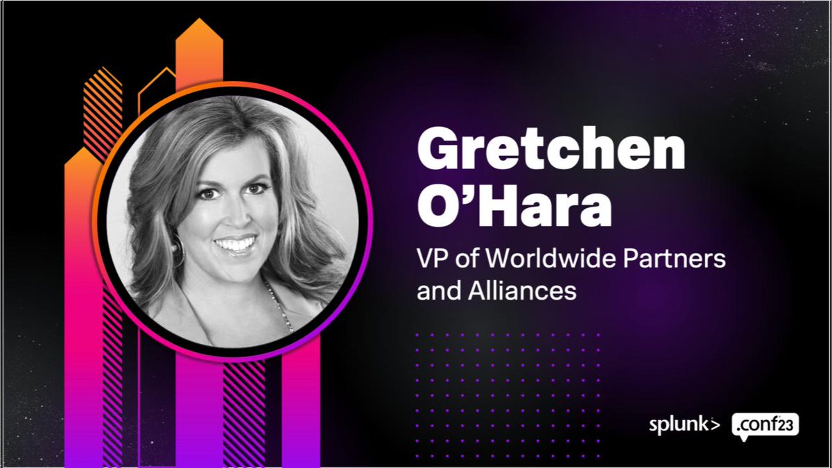 splunk's tweet image. Taking the #SplunkGPS stage for the first time as a Splunker, let&apos;s hear it for Splunk Channel Chief and VP of Worldwide Channels &amp;amp; Alliances, @GretchenOHara! 👏 #SplunkPartners