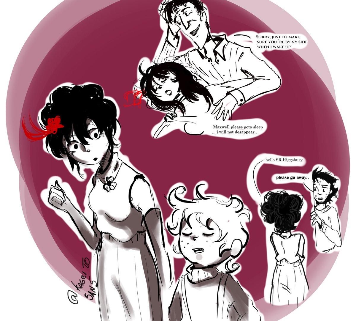 KageitoMarx's tweet photo. Dear Charlie
#charliedst #wilsondst #webberdst #maxwelldst #dontstarve https://t.co/3UmYcKiqji