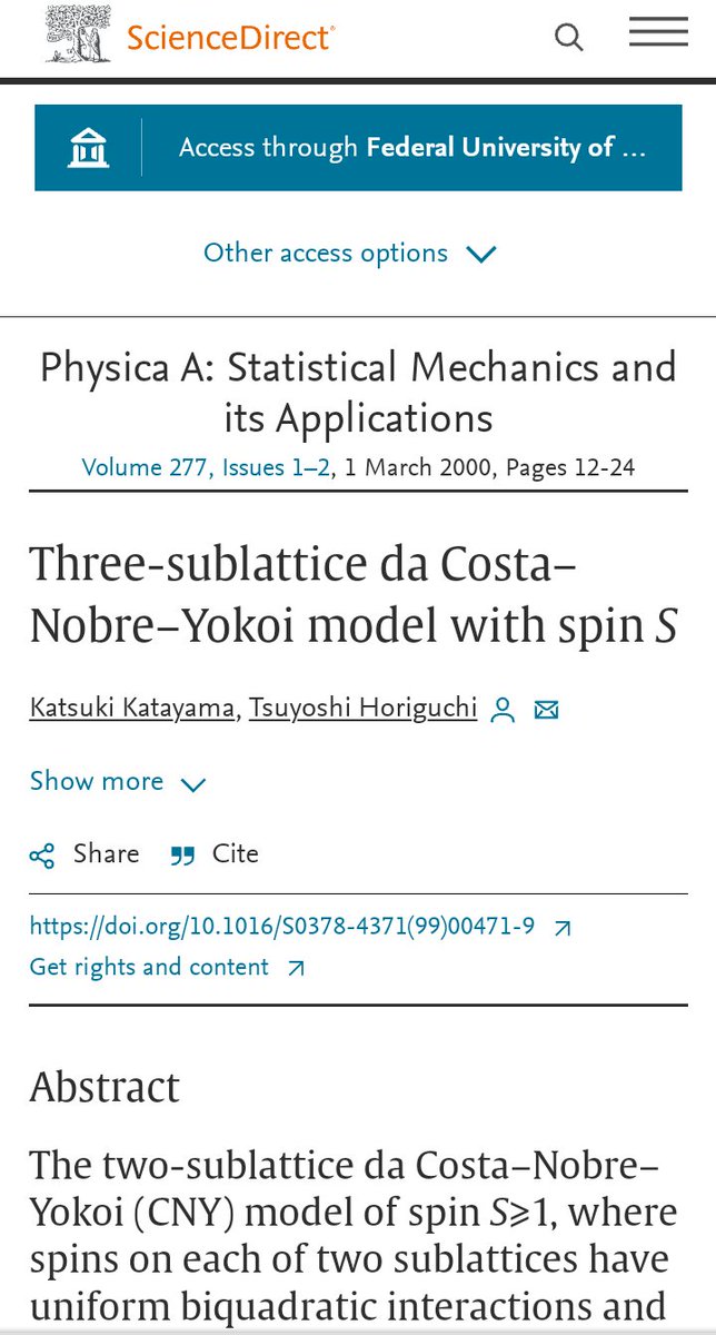 XicoAlexndre's tweet image. Lembro que um dia 2 físicos japoneses resolveram por nossos nomes no título de um artigo: da Costa (eu), Nobre (era da UFRN, hoje @cbpf_mcti) e o saudoso Yokoi da @usponline.
Não me surpreende que a @ufrnbr desconheça este fato.
#Ciencia
#PhysicsMatters
👇🏾
ufrn.br/imprensa/notic…