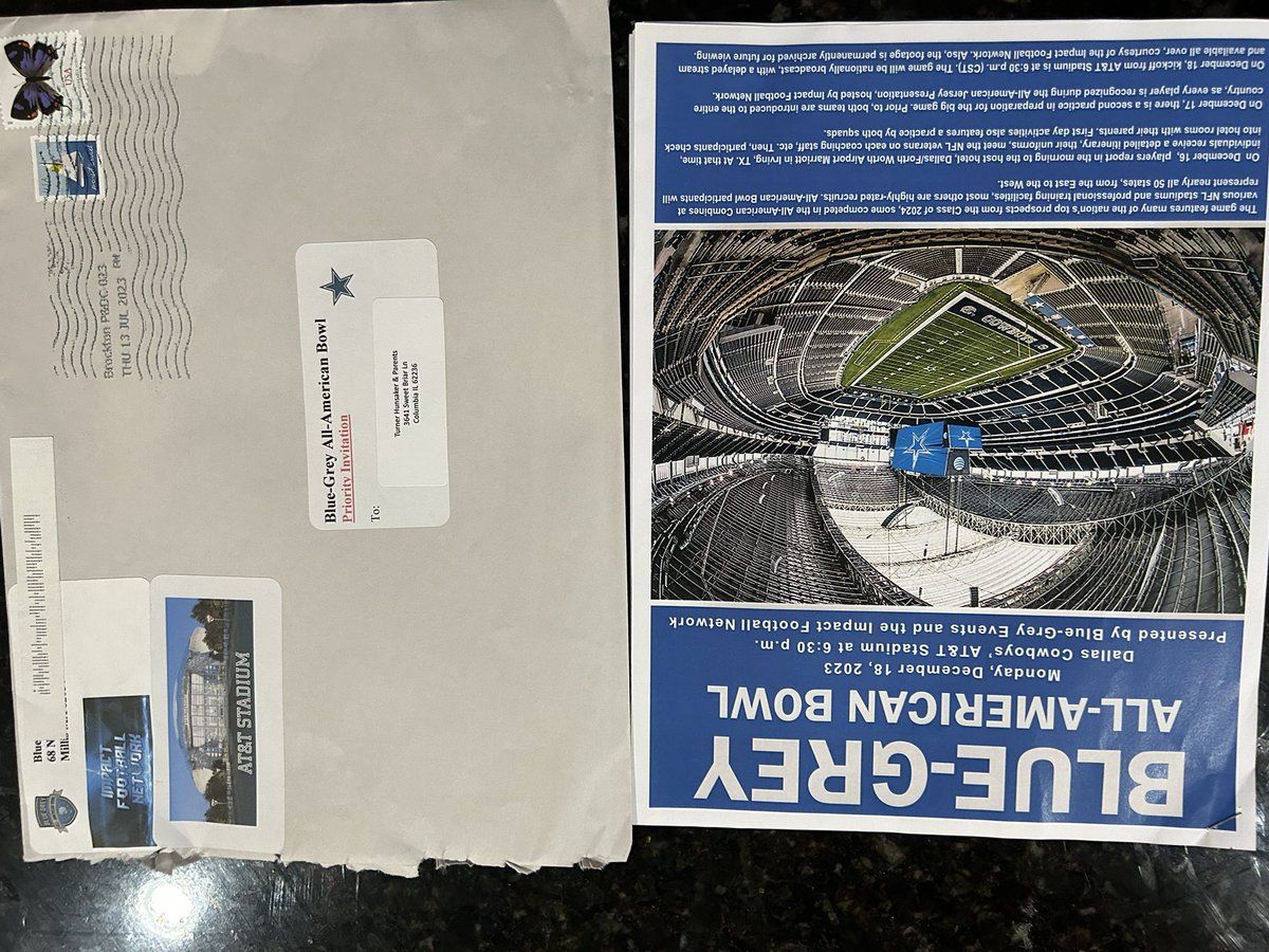 Thank you <a href="/BlueGreyFB/">Blue-Grey All-American Bowl</a> for the invite to participate in this years game!