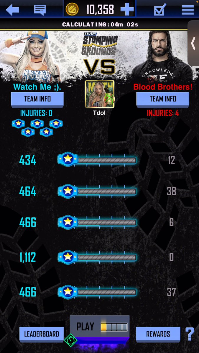 Watchmeteam's tweet photo. Two TSG wins one from yesterday and today let’s go Team 💙#WWESuperCard #WatchMeTeam https://t.co/D3QaG4nHfl
