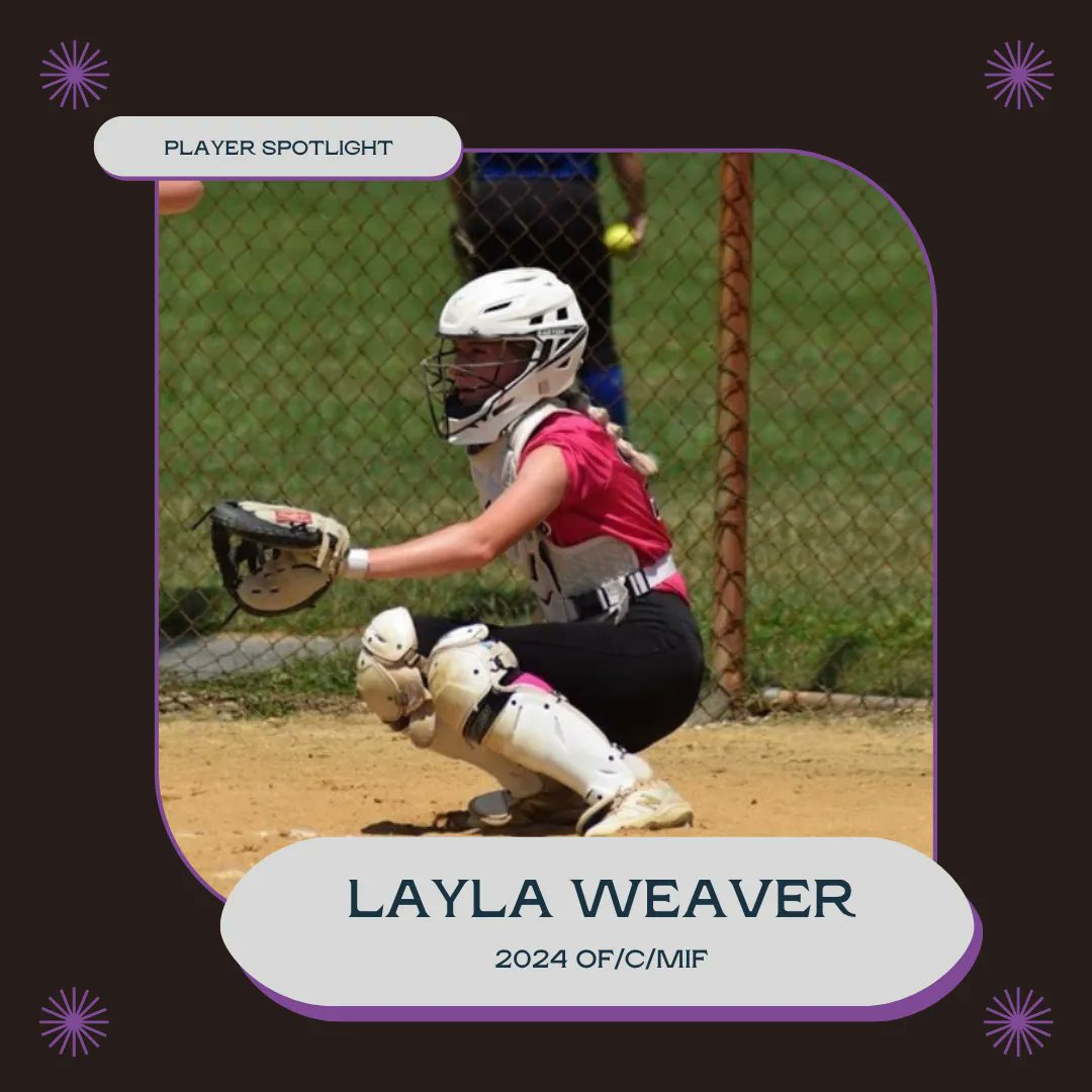 🚨Player Spotlight 🚨 

Layla Weaver - 2024 OF/C/MIF 
Nursing/Nurse Practitioner  
3.7 GPA 
<a href="/tctremors18u/">TC Tremors 18U Elite 🥎</a>

More on Weaver: buff.ly/43IqsCH