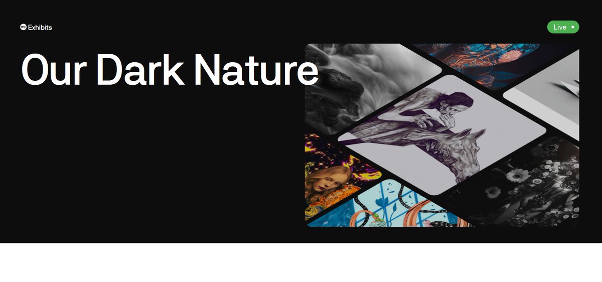 MikkoLyytinen's tweet photo. I'm very excited to share with you that

✴️Our Dark Nature ✴️
online exhibition curated by yours truly
is now live on @makersplace 

Check it out here:
https://t.co/oNaxpswXdG

#exhibition #exhibit #art #artists #nature #dark 
Featuring works from following artists: https://t.co/nzjbT82yRF