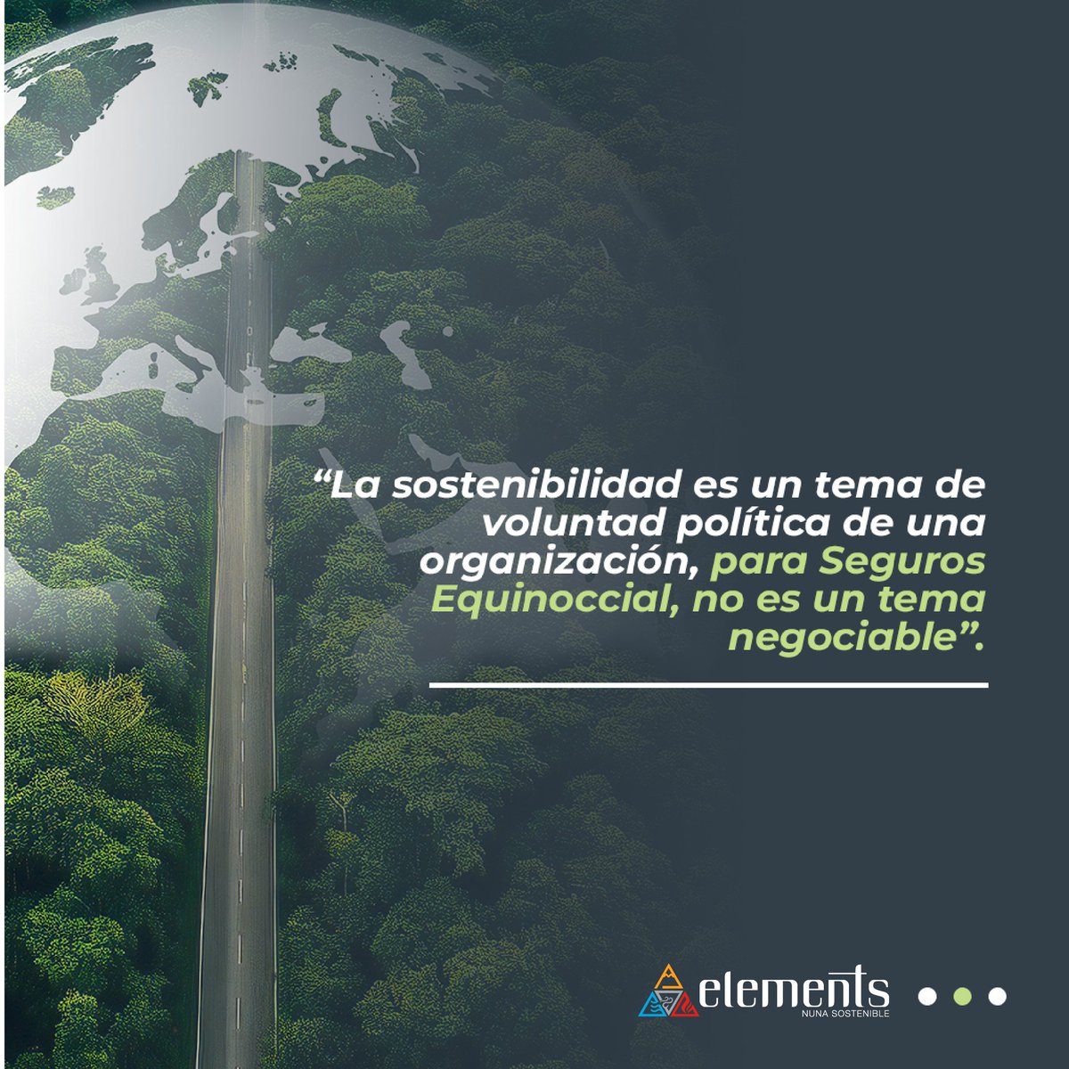 revistaelements's tweet photo. Hoy en la #FraseDeLaSemana, te presentamos las declaraciones de Silvia Villacís, Directora de Gestión Estratégica de Seguros Equinoccial, en el marco de las estrategias de sostenbilidad de esta empresa.
#ambiente #revistaelements #sostenibilidad https://t.co/1ZaZnicxbk
