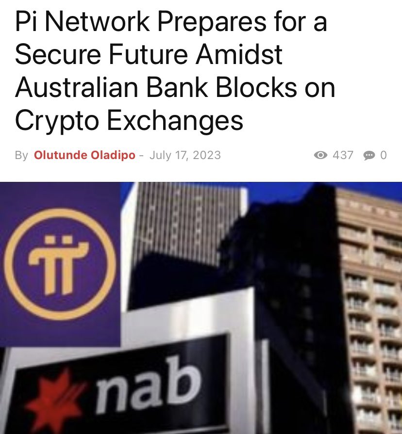DucThu82's tweet photo. Pi Network Prepares for a Secure Future Amidst Australian Bank Blocks on Crypto Exchanges

Source: https://t.co/KIr47ibD0L https://t.co/ncEAuSym8p