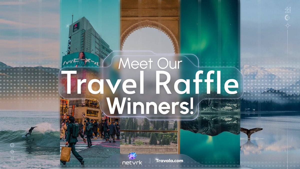Netvrk_Official's tweet photo. Last month we held a Travel Raffle where you had a chance to win travel credits from @travalacom. Over the next few days, we'll be featuring each winner's story. Stay tuned to hear from our winners about their plans with their winnings!

#TravelDreams #ExploreWithCrypto https://t.co/jE295MRffR