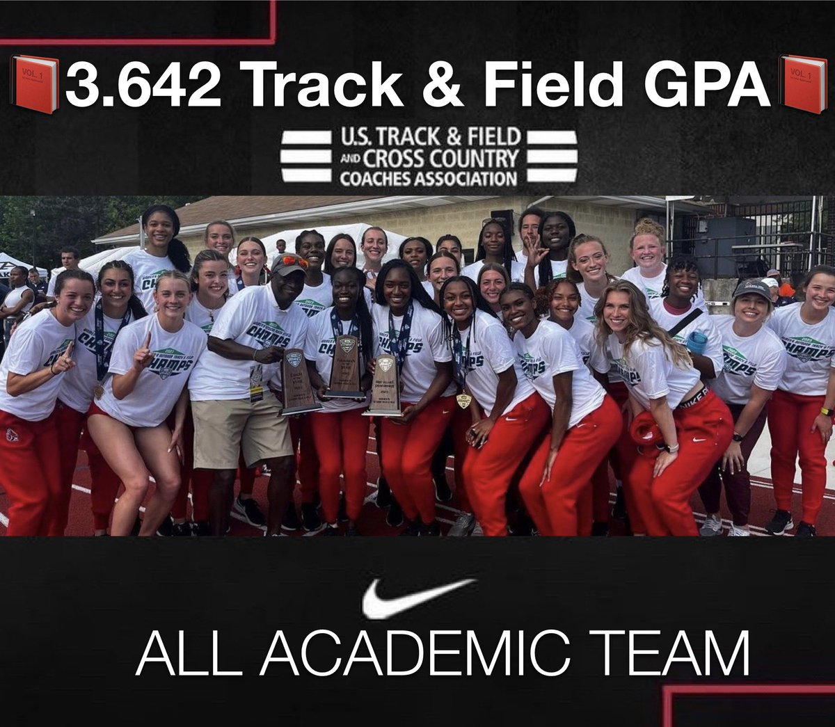 Putting the STUDENT in student-athlete across 22 varied demanding academic majors across the spring 2023 term while earning their conference team title. Bravo, athletes!