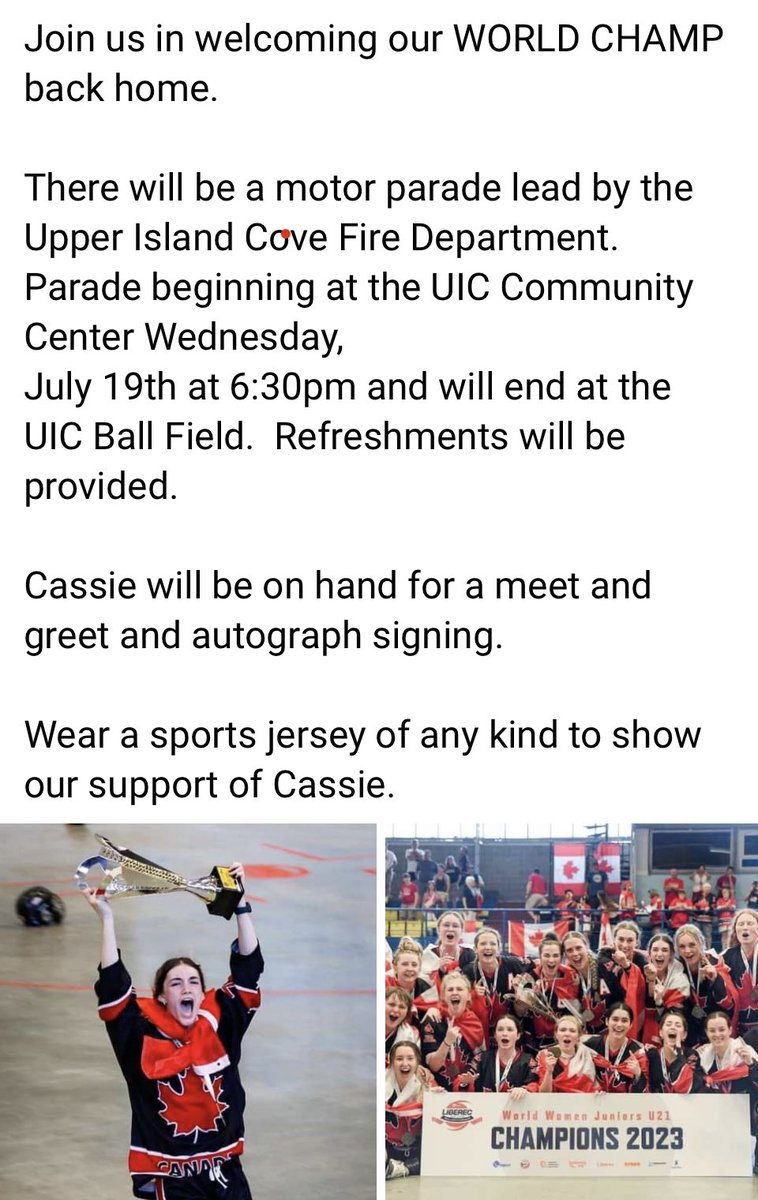 Let’s all show our support for Cassie Drover