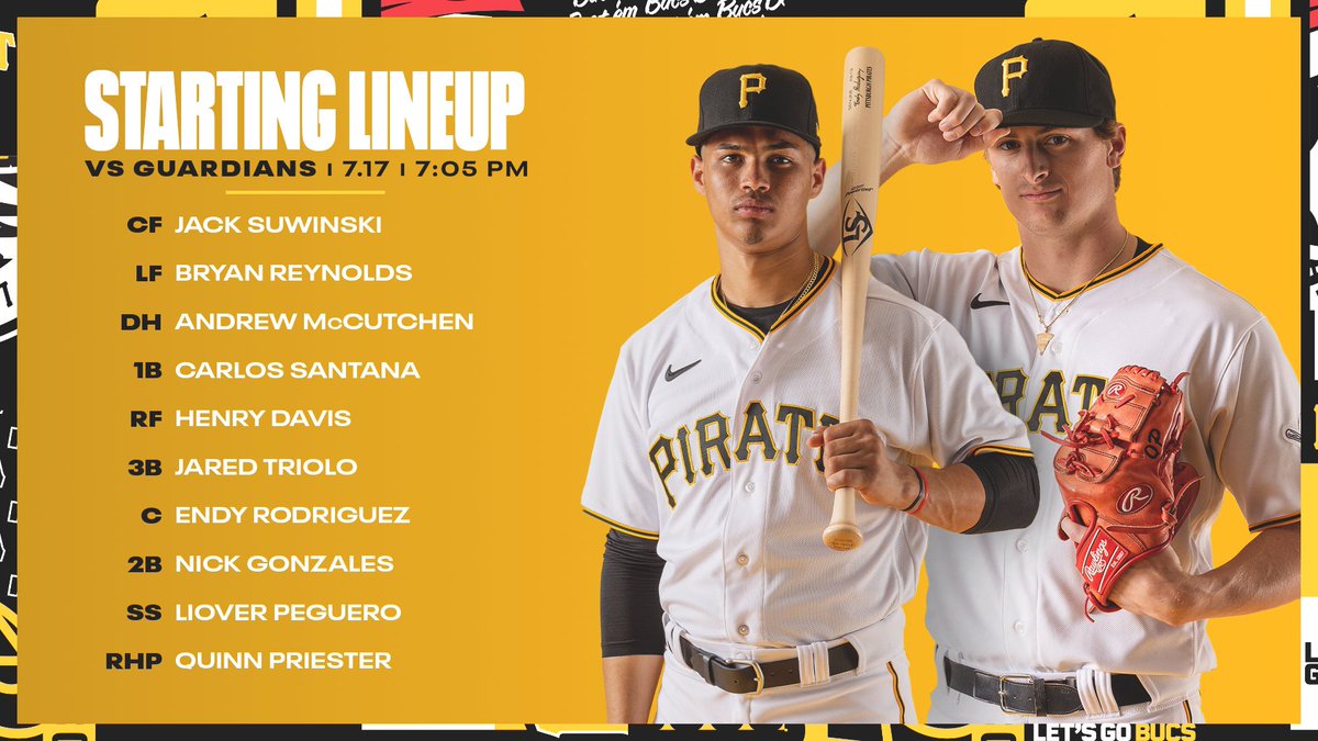 Pirates's tweet photo. It’s happening.

📺 AT&amp;T SportsNet
📻 93.7 The Fan | The PRN

#LetsGoBucs https://t.co/9b6RE8gE1H