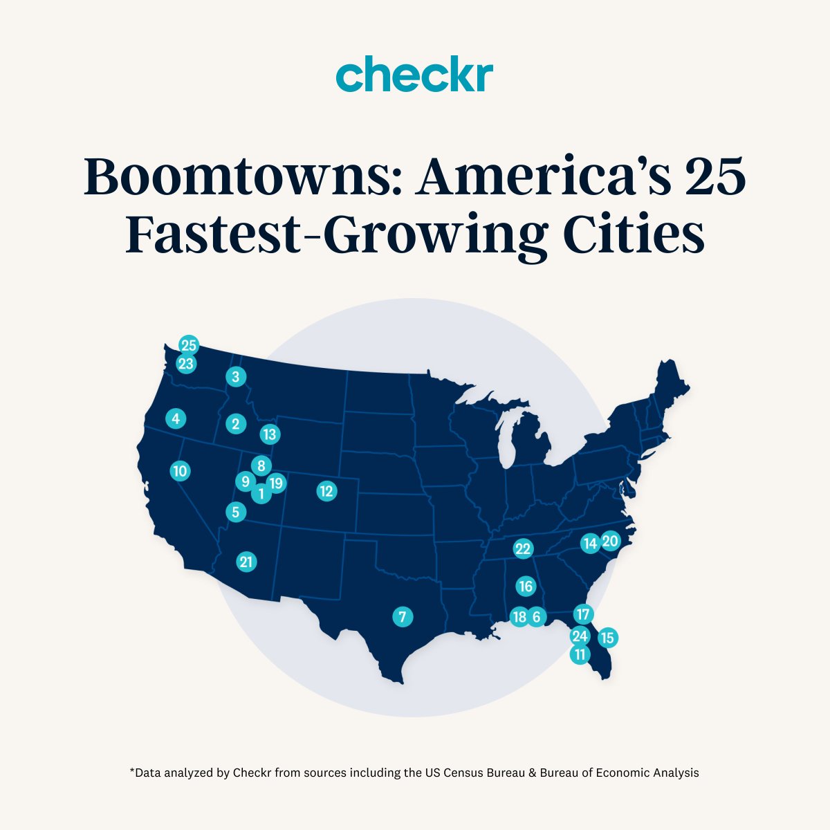 We crunched data from all 381 US metro areas to inform this list of fastest- and slowest-growing places to work and live in the country. If you're looking for a new place to call home, this might be a helpful resource 👀 bit.ly/44PZr0s